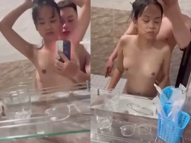 Dáng mảnh em cùng any làm tình trước gương quay kỉ niệm